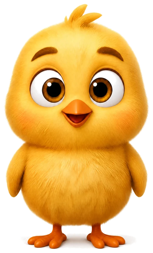 Pip, the little chick from Tibino Kids